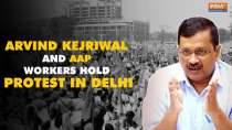 Arvind Kejriwal and AAP leaders protest outside BJP headquarters in Delhi Amid Swati Maliwal Row