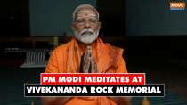 PM Modi Meditates In Kanniyakumari At Vivekananda Rock Memorial