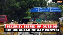 Arvind Kejriwal and AAP leaders hold protest in Delhi: Security beefed up outside BJP headquarters