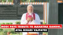 Narendra Modi pays tribute to Mahatma Gandhi, Atal Bihari Vajpayee ahead of oath-taking ceremony