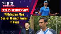 Olympics 2024: Exclusive Interview of Indian Flag Bearer Sharath Kamal in Paris on India TV