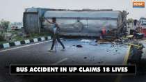 UP Bus Accident: 18 died, several injured in bus accident at Agra-Lucknow Expressway in UP