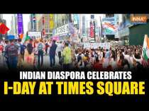 Independence Day 2024: Indian diaspora celebrates 78th Independence Day at New York Times Square