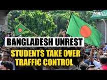 Bangladesh Unrest: Students conduct traffic in absence of police as Bangladeshi parliament dissolved