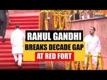 Rahul Gandhi becomes First LoP in a decade to attend Independence Day celebrations at Red Fort