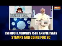 PM Narendra Modi releases stamps and coins to mark 75 years of the Supreme Court