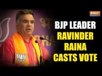 Jammu Kashmir Assembly Elections: BJP leader Ravinder Raina casts vote in Nowshera