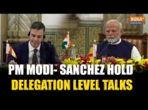 Modi-Sanchez Meet: PM Modi and Spanish Counterpart Sanchez Hold Delegation-Level Talks