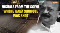 Baba Siddique Dead: Visuals surface from the spot where NCP leader Baba Siddiqui was shot