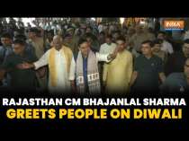 Rajasthan: CM Bhajan Lal walks through the streets of Sanganer market, wishes people a Happy Diwali