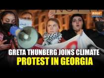 Greta Thunberg Joins Climate Protest In Georgia