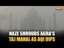 Taj Mahal Gets Covered in Haze as Agra's Air Quality Slips Into Poor Category