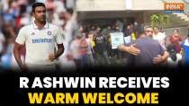 Cricketer R Ashwin receives warm welcome as he returns home after announcing his retirement