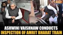 Ashwini Vaishnaw reviews Amrit Bharat train's premium coach