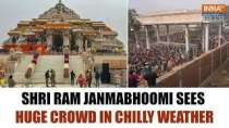 Ayodhya: Devotees brave cold wave and fog to visit Shri Ram janmabhoomi temple