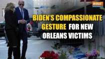 US Prez Biden and First Lady pause convoy to pay tribute to New Orleans attack victims