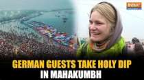 Mahakumbh 2025: Foreign guests from Germany arrive for the grand holy dip in the sacred gathering