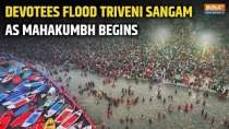 Mahakumbh 2025: Devotees flock to Triveni Sangam for the start of Maha Kumbh