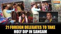 Mahakumbh 2025: Delegation from 10 countries arrives at Arail Tent City for holy dip In Sangam