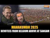 Mahakumbh 2025: Devotees From Belgium Arrive at Sangam Ghat on Mauni Amavasya, Chant "Jai Shri Ram"