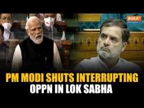 PM Modi Shuts Interrupting Opposition in Lok Sabha, Says “Jab Zayada Bukhar Chadh Jata Hai…”