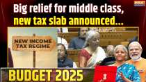 Budget 2025 : Big relief for middle class, new tax slab announced... 