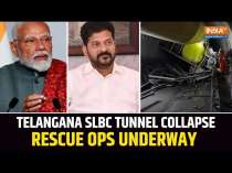 Telangana SLBC Tunnel Collapse: PM Modi Dials Revanth Reddy As Workers Remain Trapped