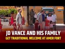 JD Vance Visits India: Vance Family Enjoys Traditional Welcome At Amber Fort, Jaipur