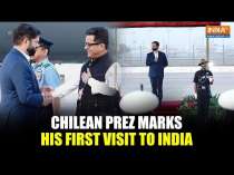 Chilean President Visits India: Prez Gabriel Boric Font Receives Grand Welcome Upon Arrival