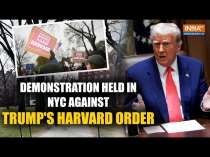 Trump's Education Policy Under Attack As Thousands Protest In New York City Over His Harvard Order