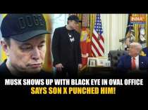 Elon Musk Shows Bruise at Oval Office, Says Son X Punched Him
