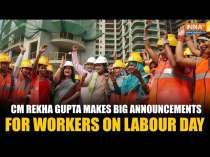 Delhi CM Rekha Gupta Announces Ayushman Scheme Registration and More as Labour Day Gift for Workers
