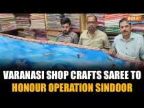 Varanasi Weavers Craft Saree With IAF-Inspired Theme To Honour ‘Operation Sindoor’