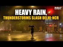 Delhi-NCR: Heavy Rain Lashes Delhi In Early Morning Hours, Flight Operations Hit; Red Alert Issued