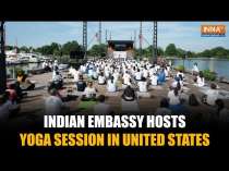 United States: Indian Embassy Holds Yoga Session at Lincoln Memorial Ahead of International Yoga Day