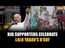 Lalu Yadav Birthday Celebration: RJD Supporters Bring Cake For Former Bihar CM's 78th Birthday