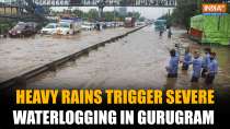 Gurugram Hit by Heavy Rains, Severe Waterlogging and Traffic Chaos Paralyse City Life