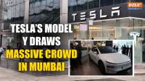Tesla Model Y Draws Huge Crowd in Mumbai, Day After Launch of First Showroom in India
