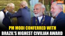 PM Modi Honoured with Brazil's Highest Award – Grand Collar of Southern Cross
