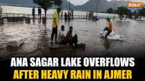 Ajmer Flood Alert: Ana Sagar Lake Breaches, Locals Use Sandbags