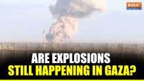Gaza Explosions Seen from Southern Israel Amid Ongoing War with Hamas