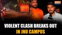 JNU's Vijayadashami Turns Violent: ABVP & Left Fight Over 'Visarjan Shobha Yatra'!