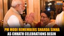 PM Modi Pays Tribute to Singer Sharda Sinha ahead of Chhath Puja at Begusarai Rally | Bihar Polls