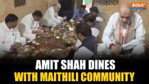 Amit Shah Shares Dinner With Maithili Community At Mithila Haat In Madhubani | Bihar Elections 2025