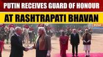 Vladimir Putin In India: Russian Leader Gets Guard of Honour at Rashtrapati Bhavan