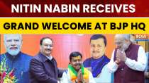 Top BJP Leaders Greet Newly Appointed National Working President Nitin Nabin in Delhi