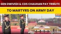 Army Day 2026: Gen. Upendra Dwivedi & CDS Gen. Anil Chauhan Honour Martyrs at Jaipur Parade