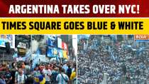 FIFA WC 2026 Final: Argentina Fans Flood Times Square Ahead of Final Clash Against Spain