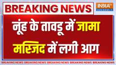 Jama Masjid caught fire due to short circuit in Nuh's Tawadu