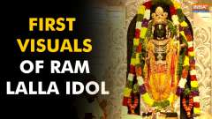 First visuals of the Ram Lalla idol at the Shri Ram Janmaboomi Temple in Ayodhya